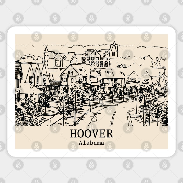 Hoover - Alabama Sticker by Lakeric